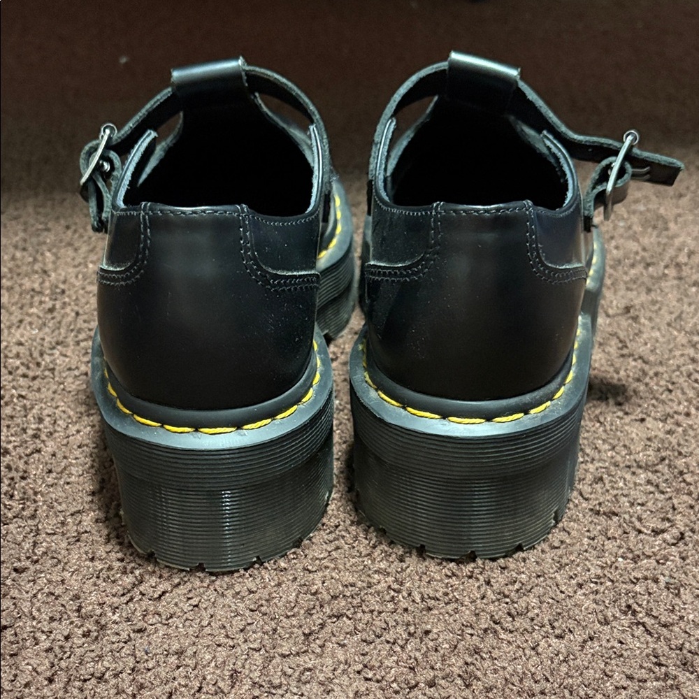 Dr. Martens Black Kids Dress Shoes with Buckle - Picture 4 of 7